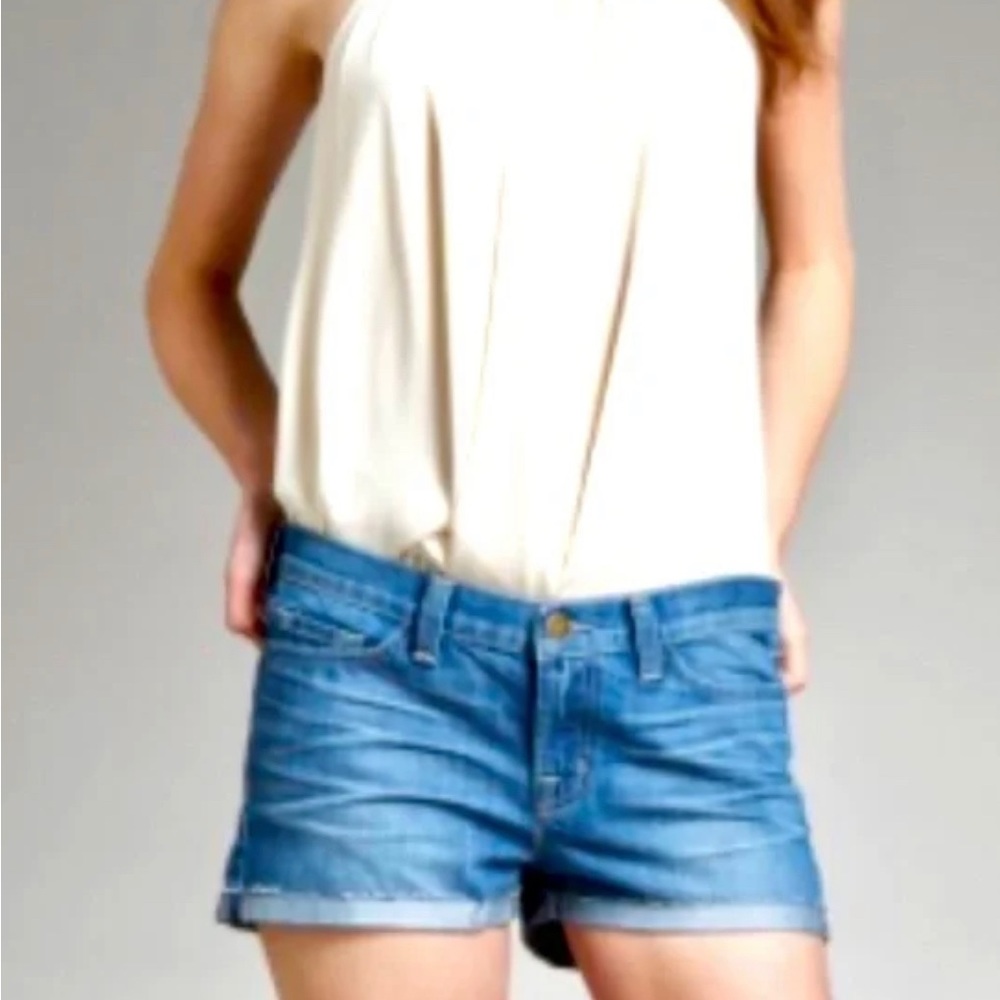 J Brand Cuffed Denim Jean Shorts Size 27